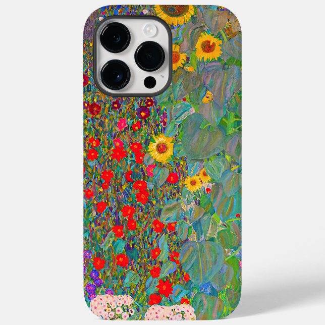Gustav Klimt's Farm Garden with Sunflowers  Case-Mate iPhone Case (Back)