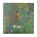 Gustav Klimt's Farm Garden with Sunflowers Ceramic Tile<br><div class="desc">Bring the timeless beauty of Gustav Klimt’s "Farm Garden with Sunflowers" into your home with this stunning ceramic tile. Digitally enhanced to capture every vibrant detail, this iconic painting radiates warmth and serenity. Imagine the joy and inspiration that comes from showcasing a masterpiece in your space. Perfect for art lovers...</div>