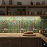 Gustav Klimt's Farm Garden with Sunflowers Ceramic Tile<br><div class="desc">Bring the timeless beauty of Gustav Klimt’s "Farm Garden with Sunflowers" into your home with this stunning ceramic tile. Digitally enhanced to capture every vibrant detail, this iconic painting radiates warmth and serenity. Imagine the joy and inspiration that comes from showcasing a masterpiece in your space. Perfect for art lovers...</div>
