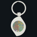 Gustav Klimt's Farm Garden with Sunflowers  Key Ring<br><div class="desc">Gustav Klimt's Farm Garden with Sunflowers  keychain.</div>
