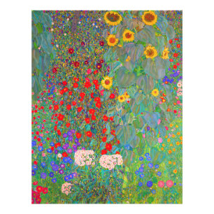 Gustav Klimt's Farm Garden with Sunflowers Photo Print