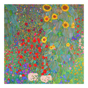 Gustav Klimt's Farm Garden with Sunflowers Photo Print