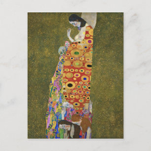Gustav Klimt's Hope II (1907-1908) Holiday Postcard