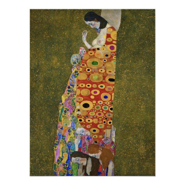 Gustav Klimt's Hope II (1907-1908) Poster (Front)