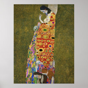 Gustav Klimt's Hope II (1907-1908) Poster