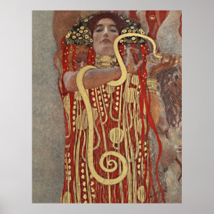 Gustav Klimt's Hygieia famous painting. Poster