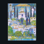 Gustav Klimt's Kirche in Cassone painting   Postcard<br><div class="desc">Gustav Klimt's Kirche in Cassone painting Postcard.</div>