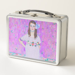 Gustav Klimt's Mäda Primavesi paintng   Metal Lunch Box