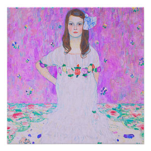 Gustav Klimt's Mäda Primavesi paintng  Poster