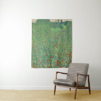 Gustav Klimt's painting, Mohnfeld
