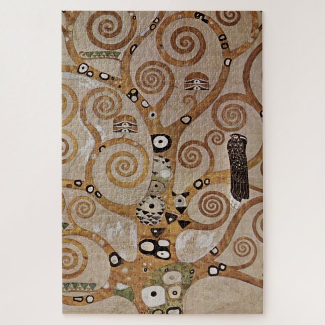 Gustav Klimt's Painting "The Tree of Life"  (1909) Jigsaw Puzzle (Vertical)