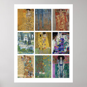 Gustav Klimt's Paintings Poster