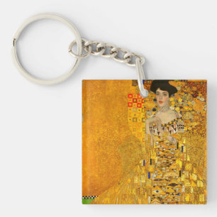 Gustav Klimt's Portrait of Adele Bloch-Bauer I Key Ring