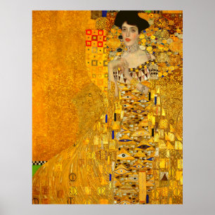 Gustav Klimt's Portrait of Adele Bloch-Bauer I Poster