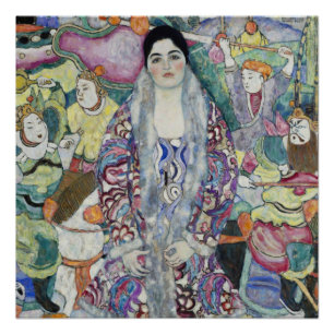 Gustav Klimt's Portrait of Friederike Maria Poster