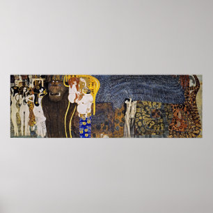 Gustav Klimt's The Hostile Powers Poster