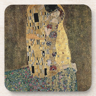 Gustav Klimt's The Kiss (circa 1908) Coaster