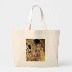 Gustav Klimt's The Kiss Detail (circa 1908) Large Tote Bag