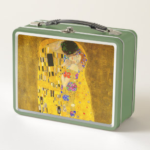 Gustav Klimt's The Kiss famous painting Metal Lunch Box