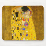 Gustav Klimt's The Kiss famous painting Mouse Pad<br><div class="desc">Gustav Klimt's The Kiss famous painting Mouse Pad.
Famous Gustav Klimt painting.</div>