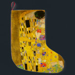 Gustav Klimt's The Kiss famous painting Small Christmas Stocking<br><div class="desc">Gustav Klimt's The Kiss famous painting Small Christmas Stocking .
Famous Gustav Klimt painting.</div>