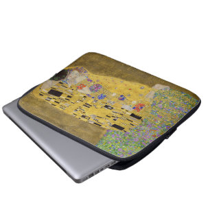 Gustav Klimt's The Kiss Painting Art  Laptop Sleeve