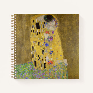 Gustav Klimt's The Kiss Painting Art  Notebook