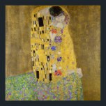 Gustav Klimt's The Kiss  Poster<br><div class="desc">Gustav Klimt's The Kiss (1907–1908)</div>
