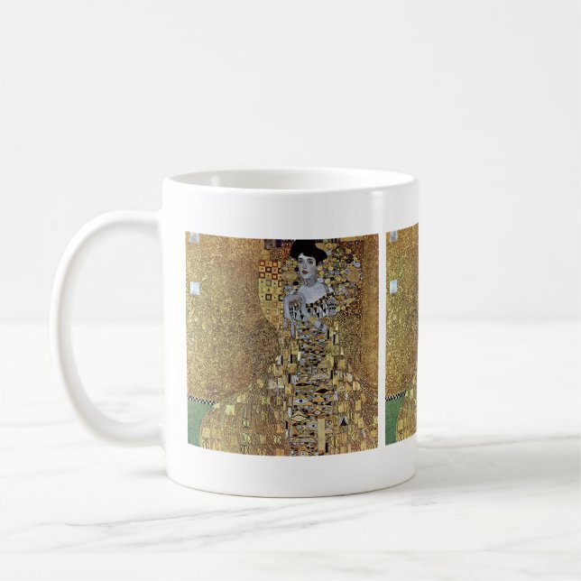 Gustav Klimt's The Lady in Gold, Adele Bloch-Bauer Coffee Mug (Left)