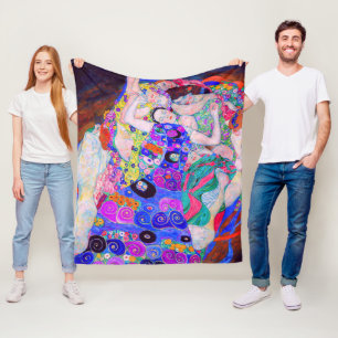 Gustav Klimt's The Virgin (1913) famous painting. Fleece Blanket