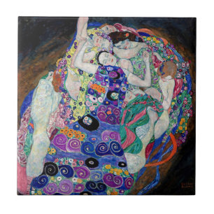 Gustav Klimt's The Virgin - Timeless Elegance on Ceramic Tile