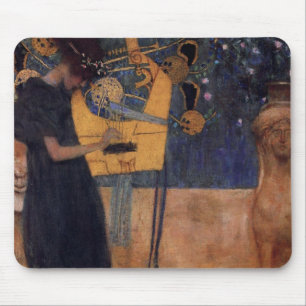Gustav Kllimt Harp Music Mouse Pad