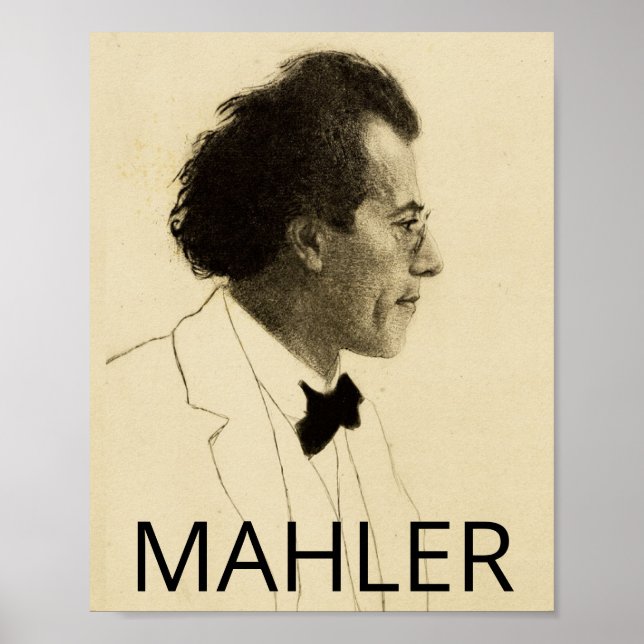 Gustav Mahler (1902, portrait) Poster (Front)