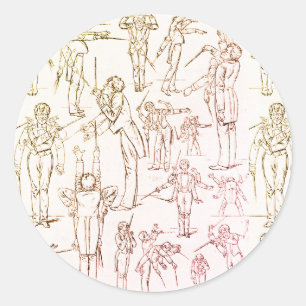 Gustav Mahler - Conducting Classic Round Sticker