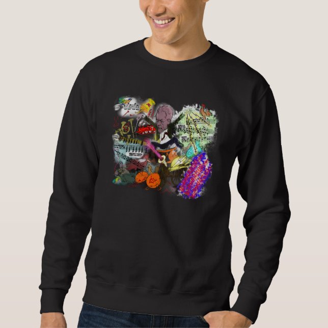 Gustav Mahler Conducts Caricature Sweatshirt (Front)