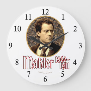 Gustav Mahler Large Clock