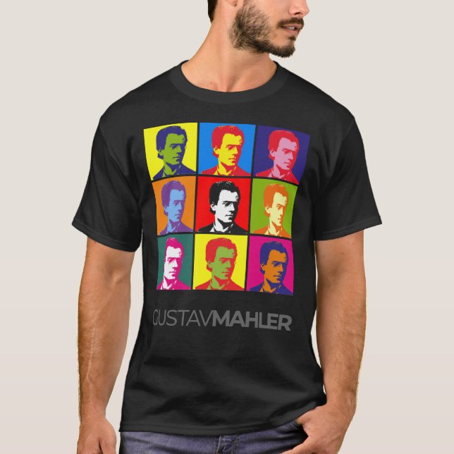 Gustav Mahler pop-art portrait poster Classic T-Sh T-Shirt (Front)
