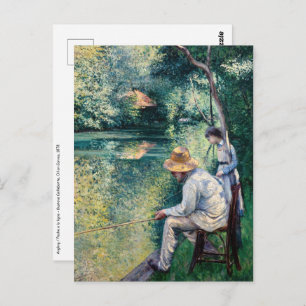 Gustave Caillebotte - Angling Postcard