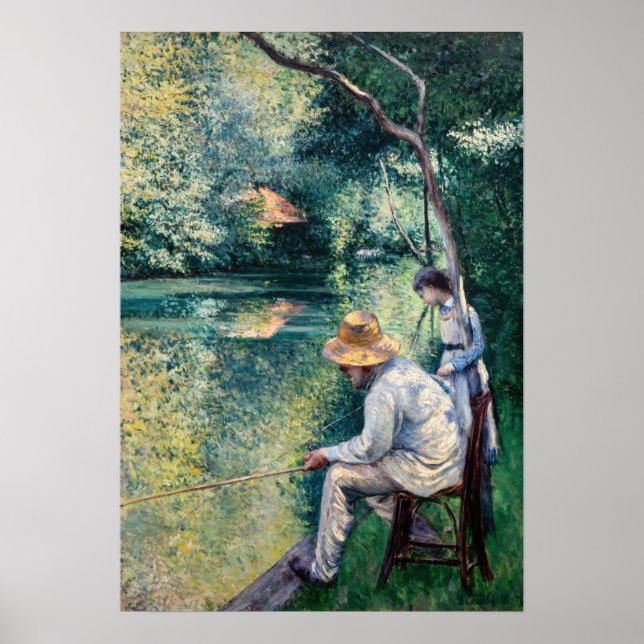 Gustave Caillebotte - Angling Poster (Front)