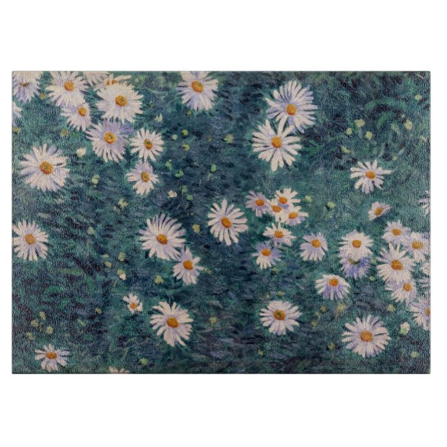 Gustave Caillebotte - Bed of Daisies, Detail Cutting Board (Front)