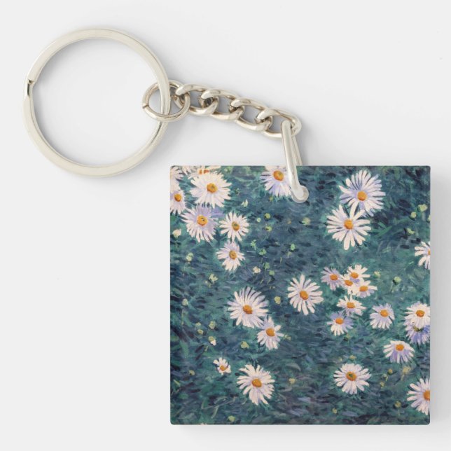 Gustave Caillebotte - Bed of Daisies, Detail Key Ring (Front)