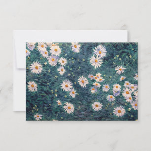 Gustave Caillebotte - Bed of Daisies, Detail Thank You Card