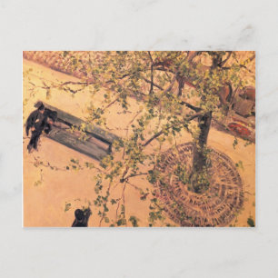 Gustave Caillebotte- Boulevard Viewed from Above Postcard