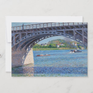Gustave Caillebotte - Bridge at Argenteuil & Seine Thank You Card
