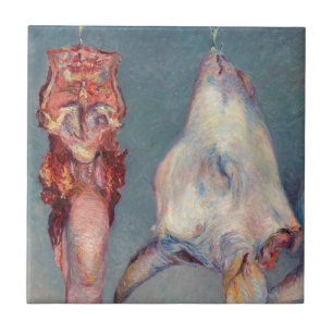 Gustave Caillebotte - Calf's Head and Ox Tongue Ceramic Tile