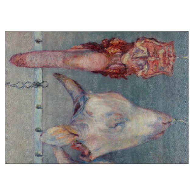 Gustave Caillebotte - Calf's Head and Ox Tongue Cutting Board (Front)