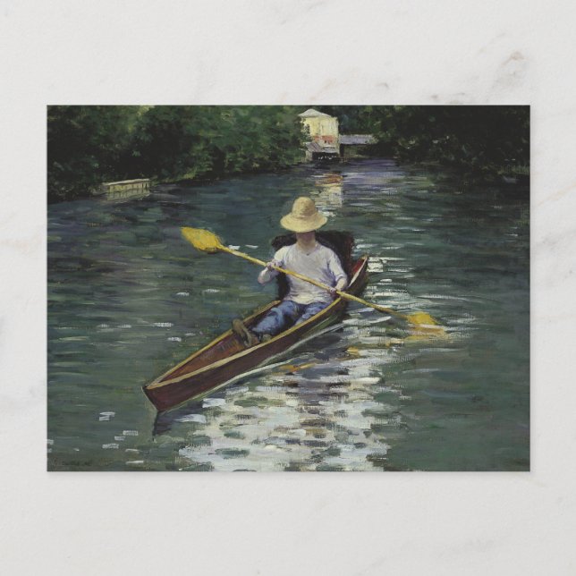 Gustave Caillebotte  - Canoe on the Yerres Postcard (Front)