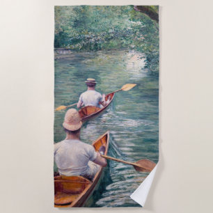 Gustave Caillebotte - Canoes on the Yerres Beach Towel