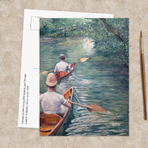 Gustave Caillebotte - Canoes on the Yerres Postcard