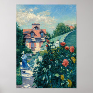 Gustave Caillebotte - Dahlias, Garden Poster